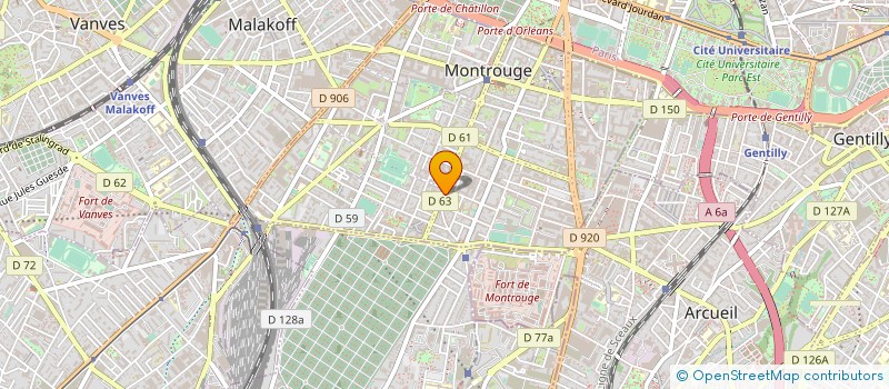 localisation de l'entreprise MON ROUGE A LEVRES à MONTROUGE