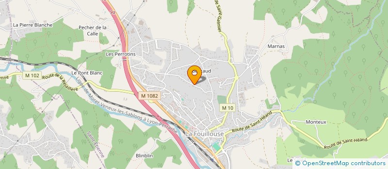 localisation de l'entreprise MON SANG POUR LES AUTRES LOIRE-SUD  LA FOUILLOUSE