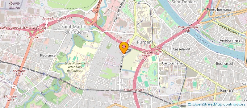 localisation de l'entreprise MON SANG POUR LES AUTRES (MSPLA)  TOULOUSE