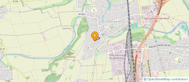 localisation de l'entreprise MON SOLEIL  MUNDOLSHEIM