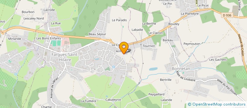 localisation de l'entreprise MON SUR-MESURE  FARGUES-SAINT-HILAIRE