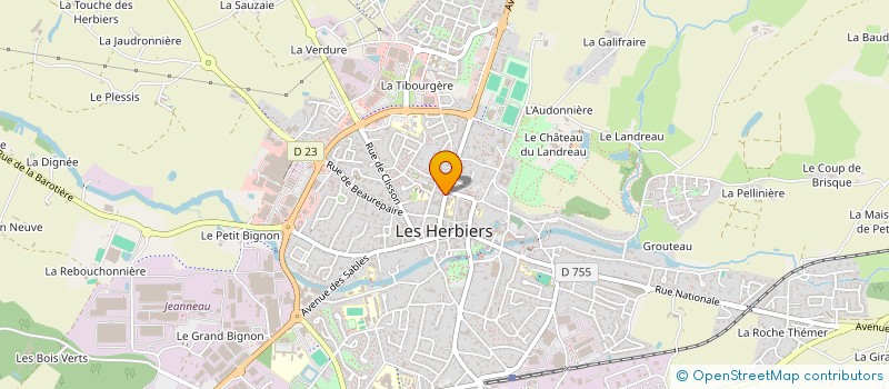 localisation de l'entreprise MON SYNDIC IMMOBILIER à LES HERBIERS