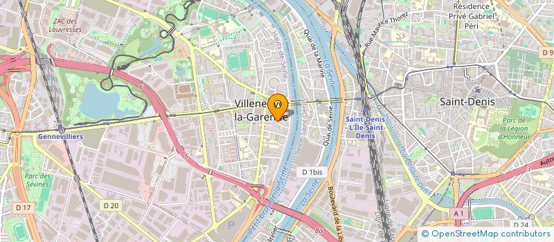 localisation de l'entreprise MON-TAXI 75 à VILLENEUVE-LA-GARENNE