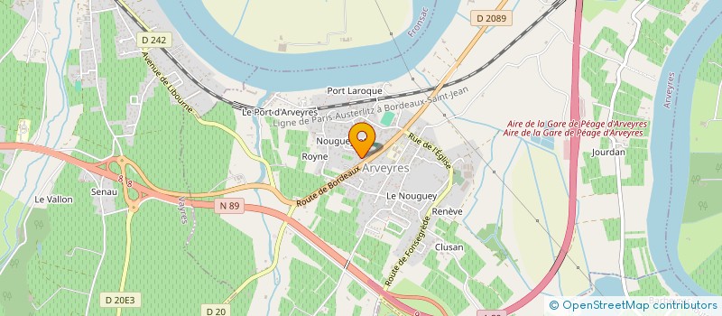 localisation de l'entreprise MON UNI'VERT  ARVEYRES