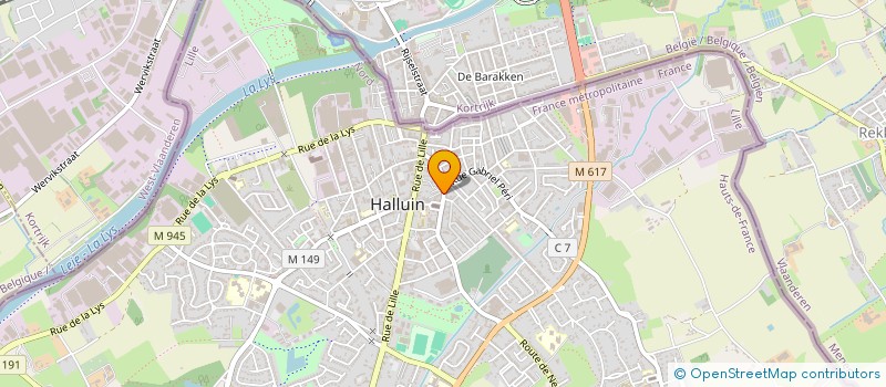 localisation de l'entreprise MON UTILITAIRE  HALLUIN