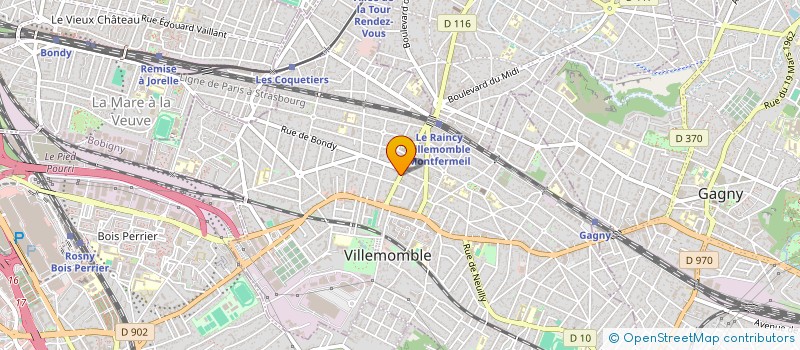 localisation de l'entreprise MON VOYAGE  VILLEMOMBLE