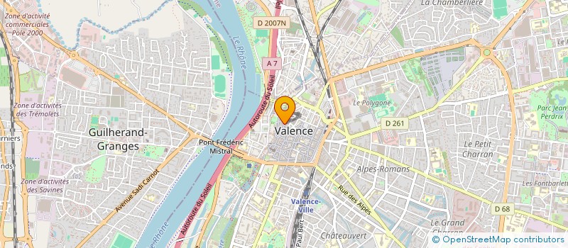 localisation de l'entreprise MONA à VALENCE