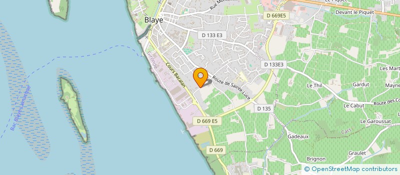 localisation de l'entreprise MONA à BLAYE