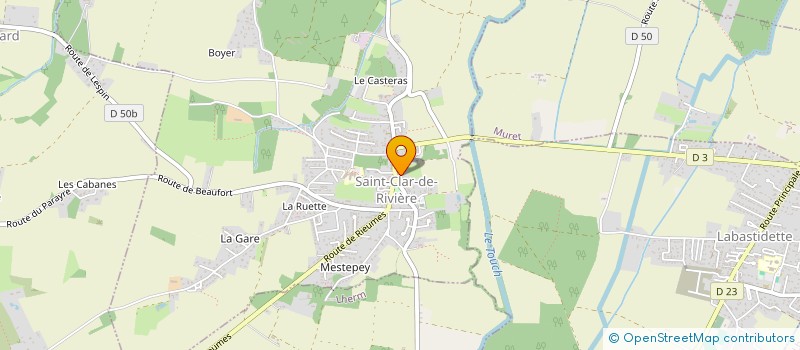 localisation de l'entreprise MONA ENERGIE  SAINT-CLAR-DE-RIVIERE