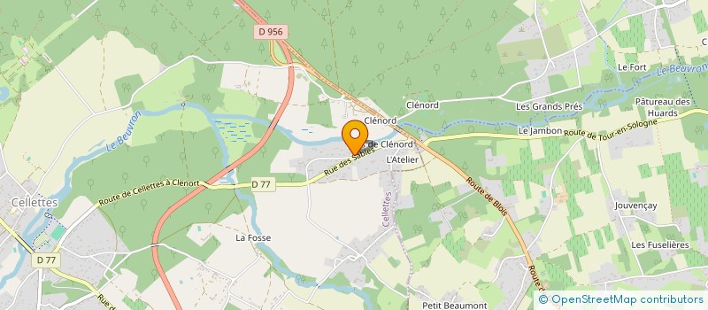 localisation de l'entreprise MONA JUPA à CELLETTES