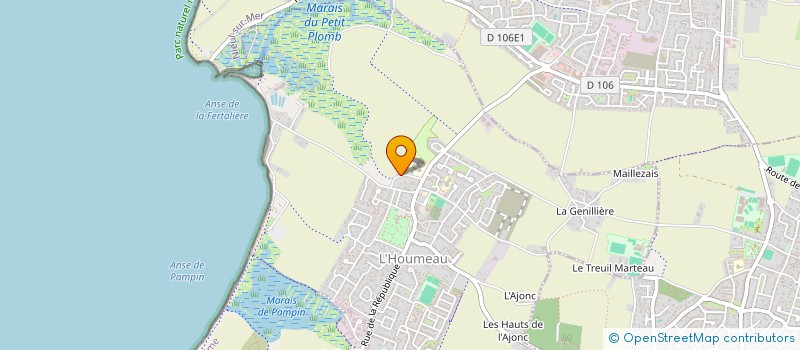 localisation de l'entreprise MONA LISA  L'HOUMEAU