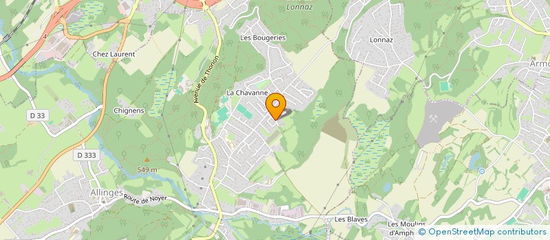 localisation de l'entreprise MONAC  ALLINGES