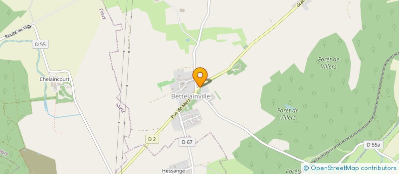 localisation de l'entreprise MONAC57  BETTELAINVILLE