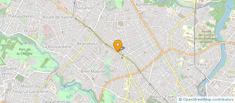 localisation de l'entreprise MONACA DESIGN à NANTES