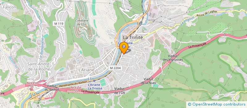 localisation de l'entreprise MONACARROSSERIE à LA TRINITE