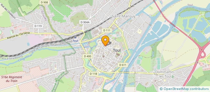 localisation de l'entreprise MONACHON CATHERINE  TOUL