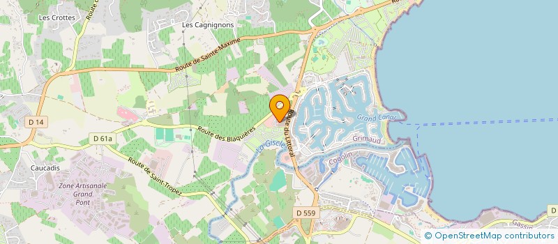 localisation de l'entreprise MONACO YACHT SERVICES  GRIMAUD