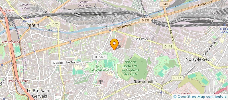 localisation de l'entreprise MONADE à ROMAINVILLE