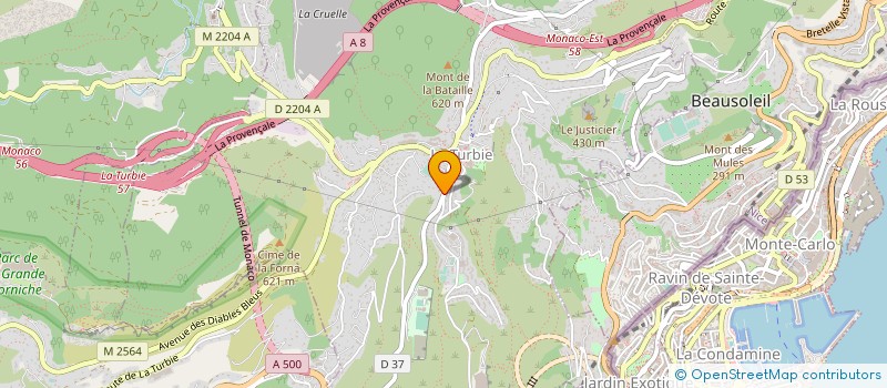 localisation de l'entreprise MONADECAP-DECAP FRANCE-RAVAL FRANCE à LA TURBIE