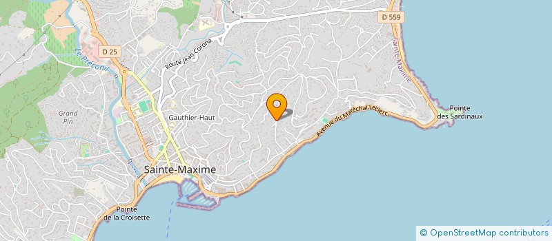 localisation de l'entreprise MONAFINANCE à SAINTE-MAXIME