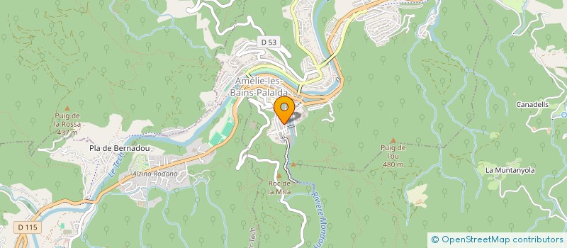 localisation de l'entreprise MONAIN  AMELIE-LES-BAINS-PALALDA