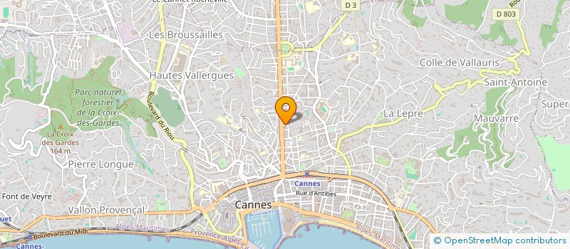localisation de l'entreprise MONALIMA à CANNES