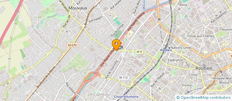 localisation de l'entreprise MONALIS  TOURCOING