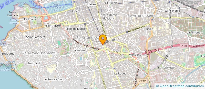 localisation de l'entreprise MONALISA PREVOYANCE à MARSEILLE