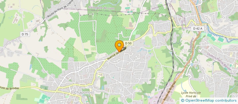 localisation de l'entreprise MONALYSA  CHAPONOST