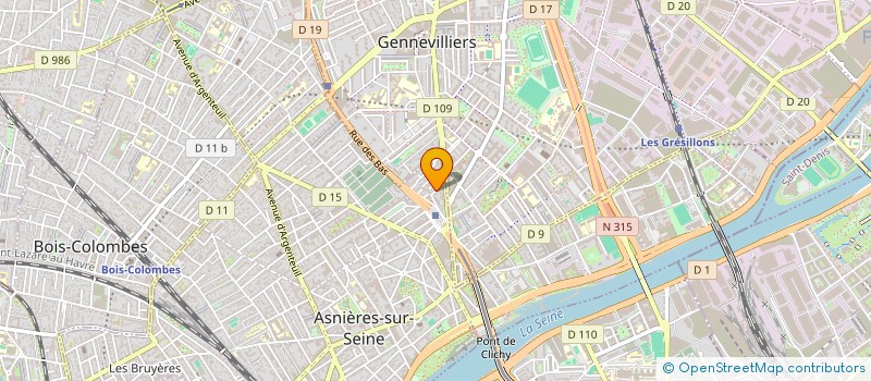localisation de l'entreprise MONARC à ASNIERES-SUR-SEINE