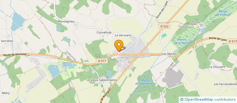 localisation de l'entreprise MONARD-VERGER  VAULX-EN-VELIN