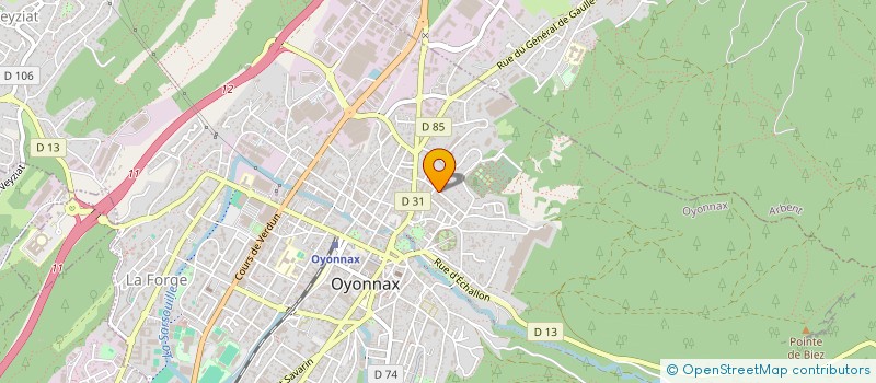 localisation de l'entreprise MONARDVALLE à OYONNAX
