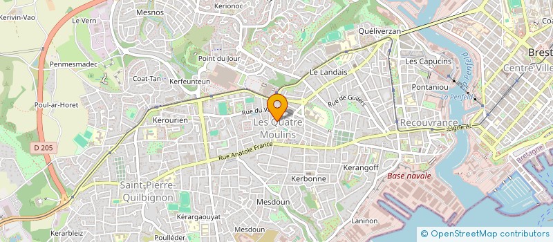 localisation de l'entreprise MONARK 2935 à BREST
