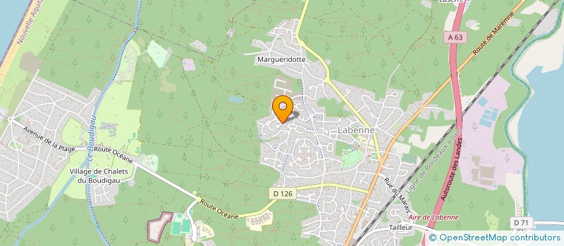 localisation de l'entreprise MONARK PATRIMOINE  LABENNE