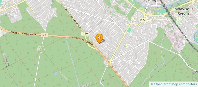 localisation de l'entreprise MONAROMA à BRUNOY