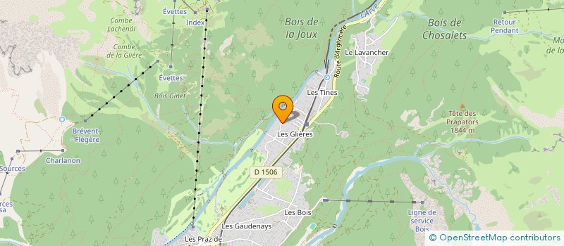 localisation de l'entreprise MONARQUE  CHAMONIX-MONT-BLANC