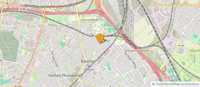 localisation de l'entreprise MONASARE  RONCHIN