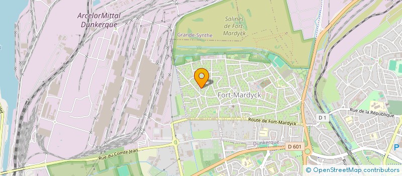 localisation de l'entreprise MONASSUR à DUNKERQUE