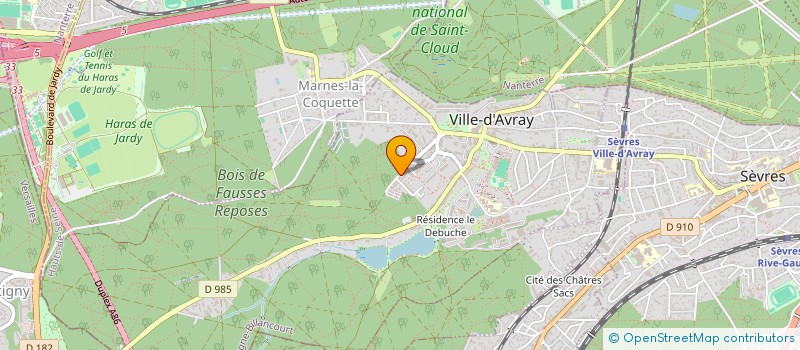 localisation de l'entreprise MONAST RC  VILLE-D'AVRAY