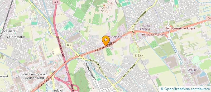 localisation de l'entreprise MONASTERE DE LA VISITATION  SORGUES