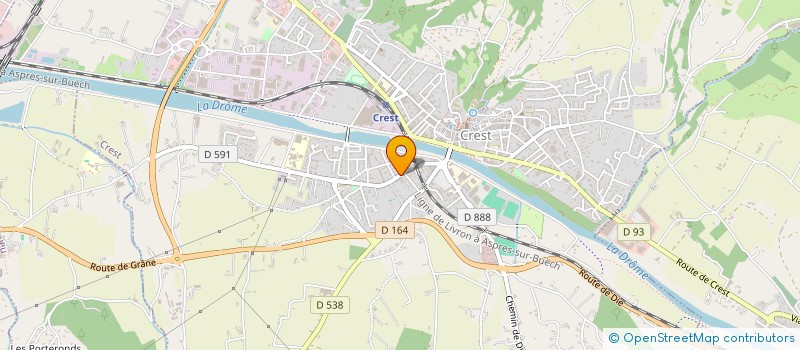 localisation de l'entreprise MONASTERE DE STE CLAIRE  CREST