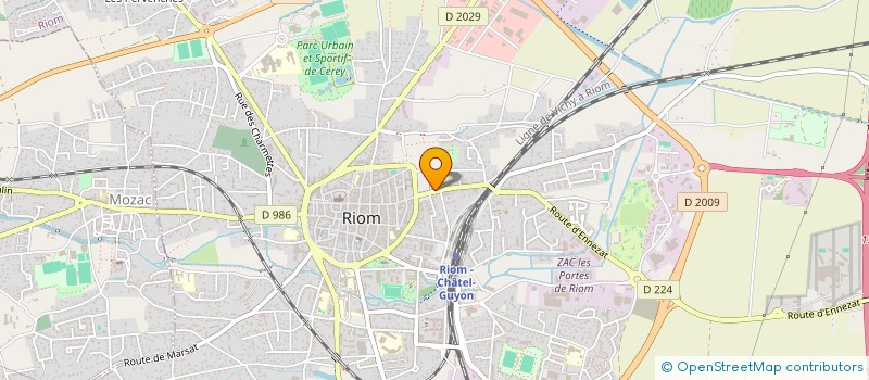 localisation de l'entreprise MONASTERE DES REDEMPTORISTINES  RIOM