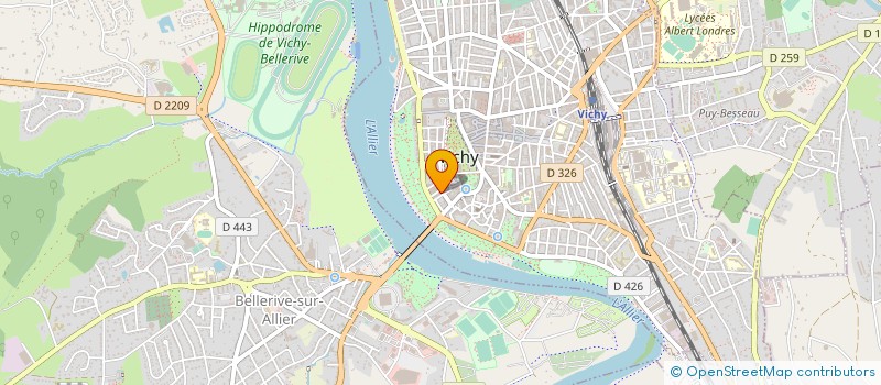 localisation de l'entreprise MONATIO à VICHY