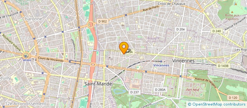 localisation de l'entreprise MONATUREL  VINCENNES