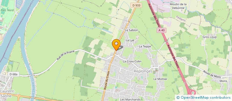 localisation de l'entreprise MONAUD à REPLONGES