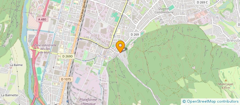 localisation de l'entreprise MONAUDIOPROISERE  ECHIROLLES