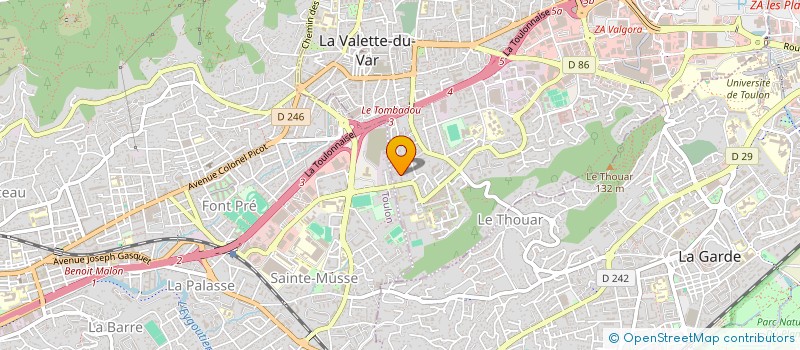 localisation de l'entreprise MONAUTIC  LA VALETTE-DU-VAR