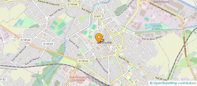 localisation de l'entreprise MONBANQUIERPRIVE  BETHUNE