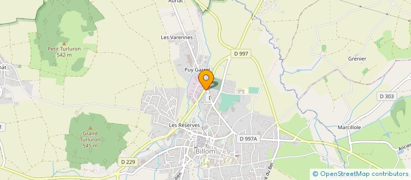 localisation de l'entreprise MONBIL à BILLOM