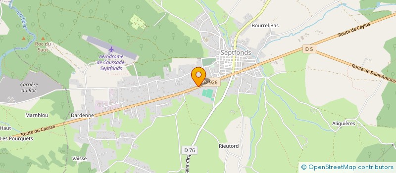 localisation de l'entreprise MONBRESSOUS M ET A  SEPTFONDS